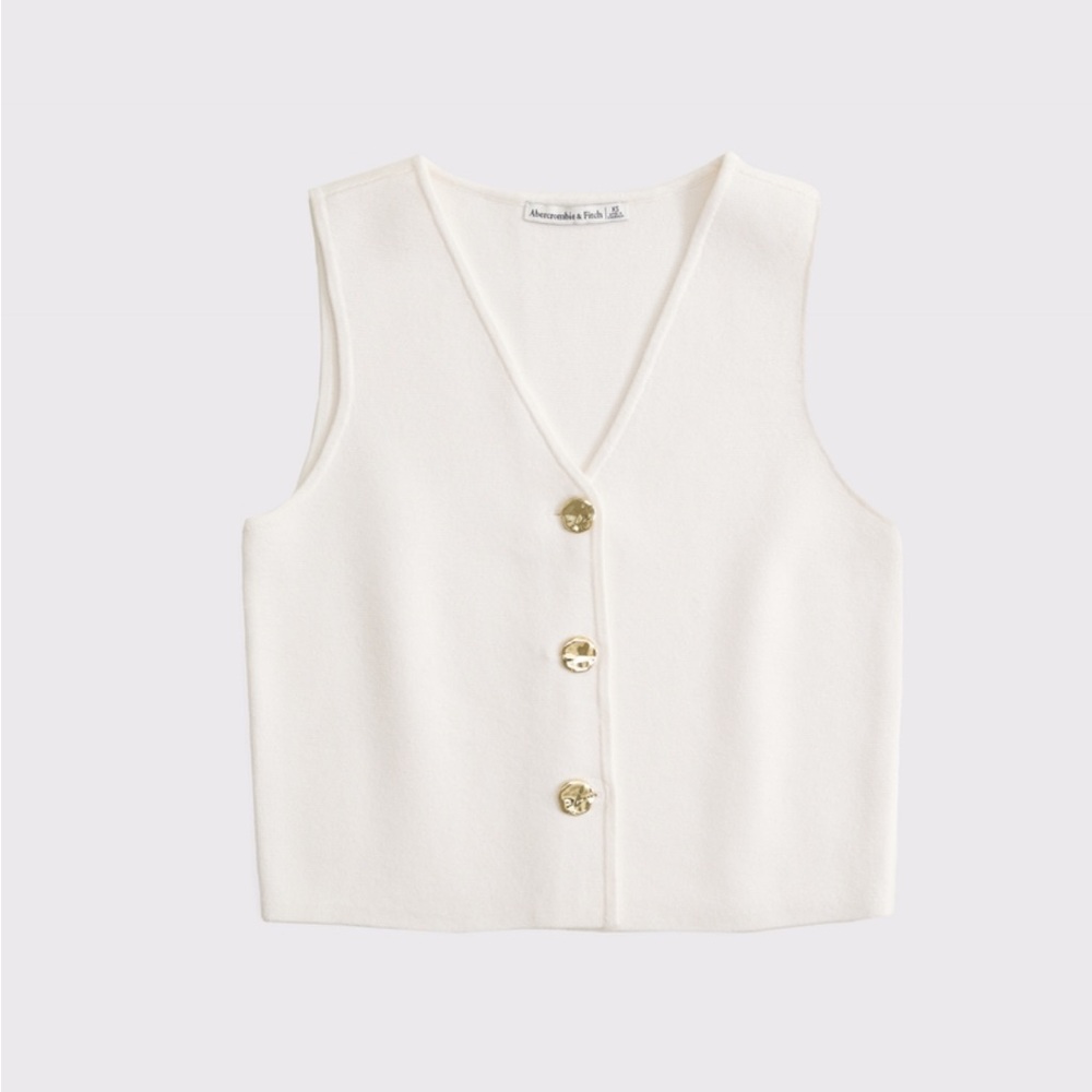 Abercrombie & Fitch LuxeLoft V-Neck Vest NWOT
